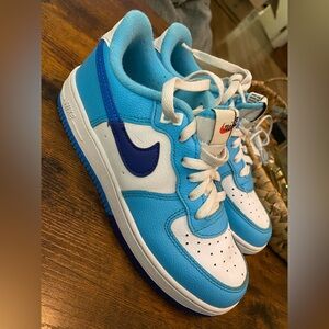 Nike Force 1 LV8 2 (PS) Shoes Kid’s  Size 3Y White/Photo Blue